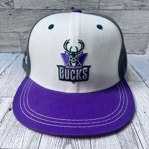 Milwaukee Bucks Purple and White Cap